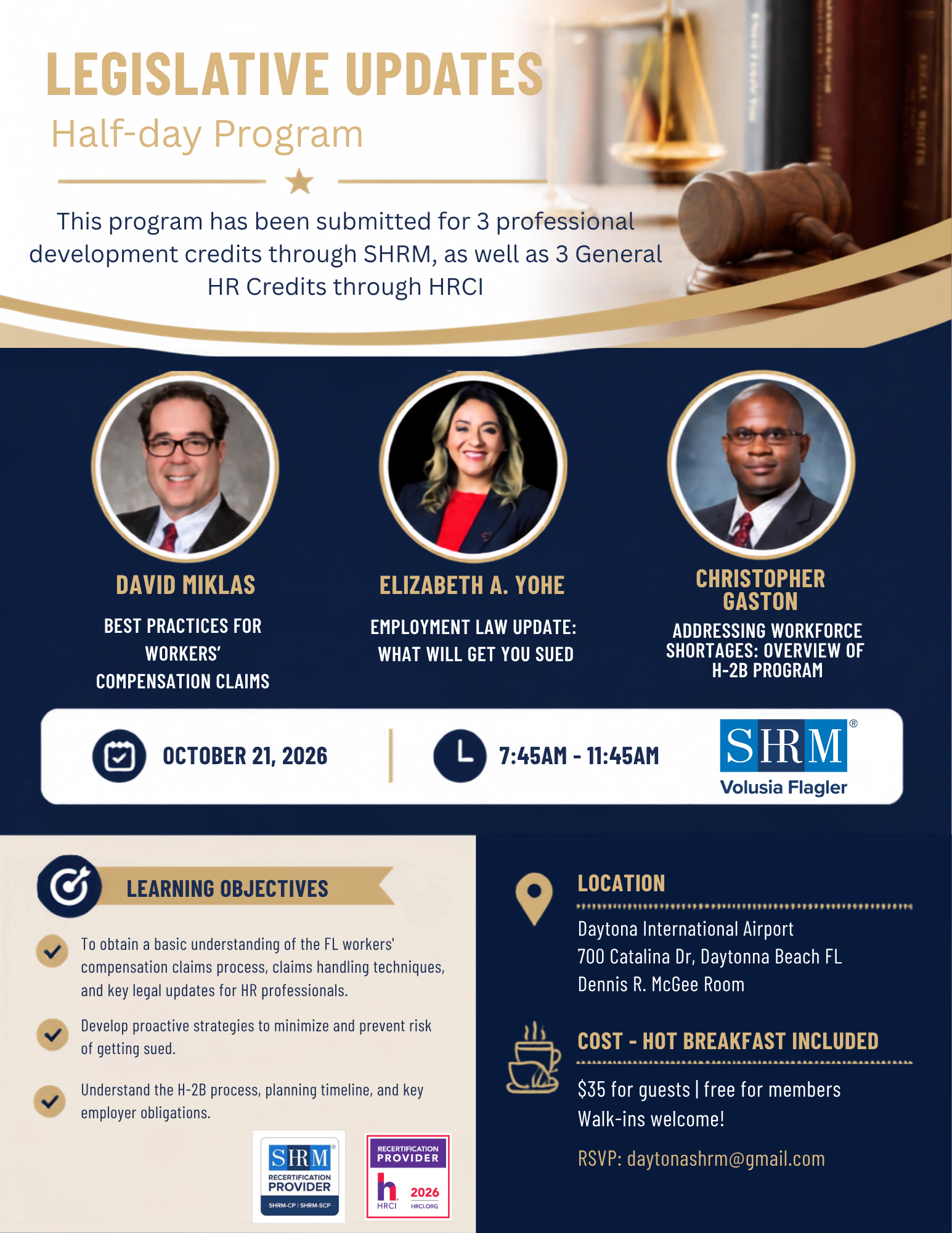 October 2026 Meeting Program Flyer