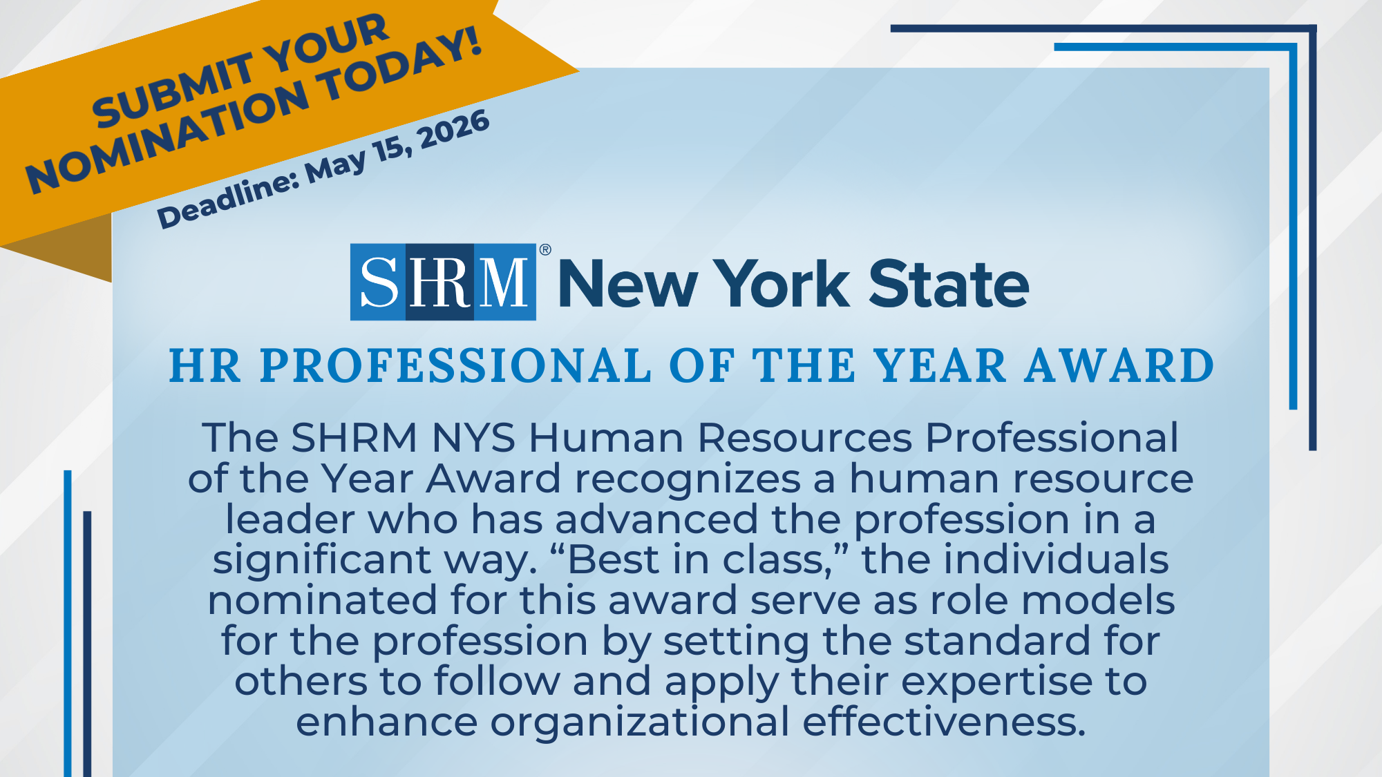 2026 HR Professional of the Year Award