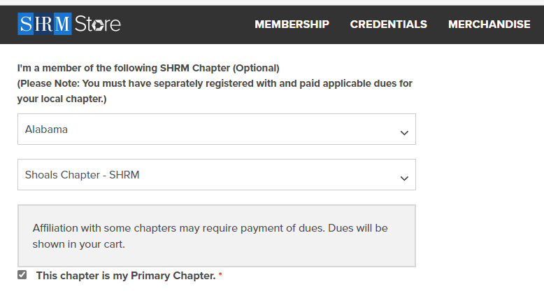 SHRM Store - Dual Membership