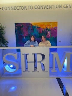 Dulles SHRM President Nicole Davis and President-Elect Mary Khattak