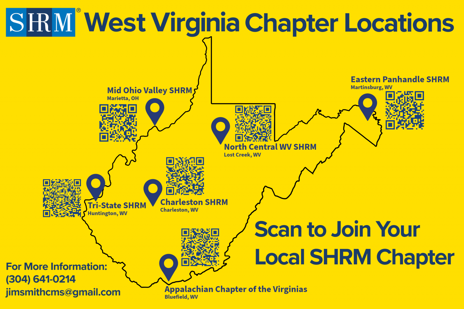 West Virginia Chapter Locations