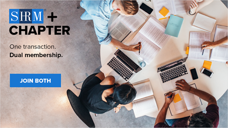 Join SHRM + Local Chapter logo