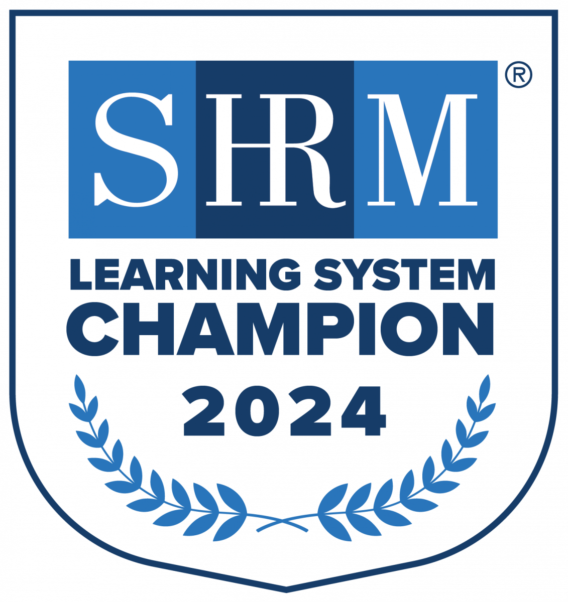 SHRM Learning System Champion 2024 badge