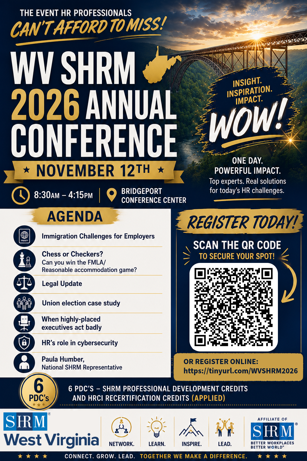 WV SHRM 2026 Annual Conference Flyer