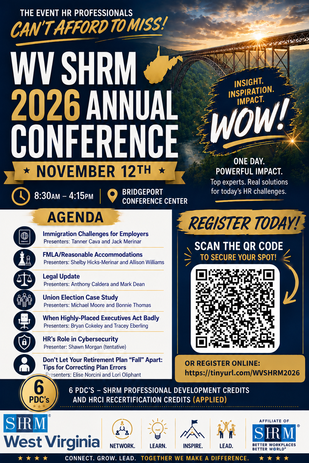 WV SHRM 2026 Annual Conference Flyer